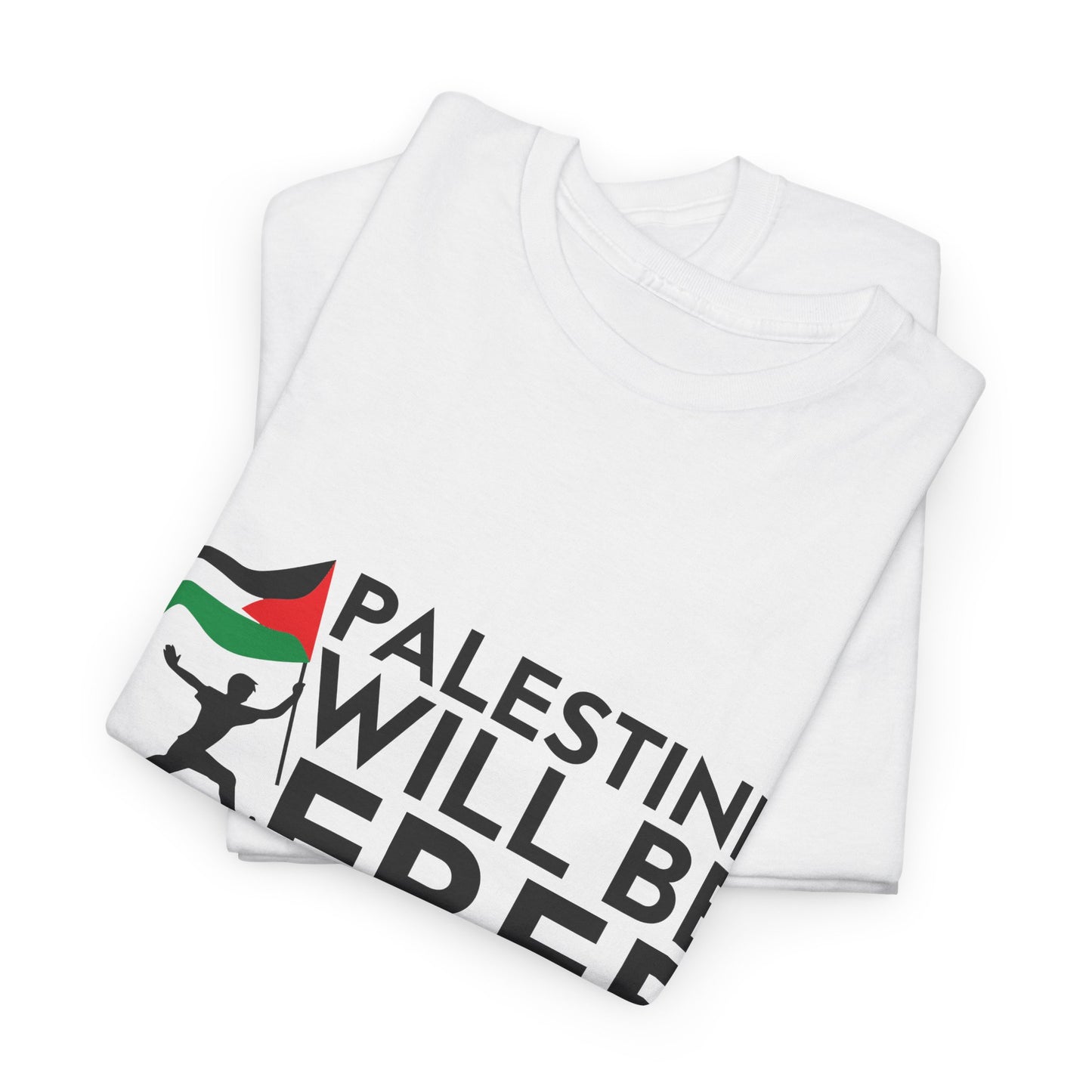 Palestine Will Be Free Unisex Heavy Cotton Tee, Activism Shirt